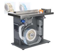 LYNNEYING Semi-Automatic 90° Labeling Machine, ±0.5mm Accuracy, φ25-30mm Labels, 15-30 labels/min, High-Speed Box Sealing, Lightweight, for Food, Electronic Product, Cosmetic Packaging