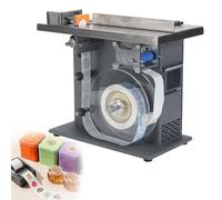 LYNNEYING Semi-Automatic Round Bottle & Corner Labeler, Right Angle Applicator With Plc System, 15-30 PCS/Min, ±0.5mm, Touch Screen, Metal Painted Sheet Metal, for Cosmetic/Food Packaging