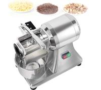 LYNNEYING Upgraded Commercial Cheese Grater, Food Shredder, 900W 132Lbs/Hour, Detachable Bucket, Saf-ety Cover, Stainless Steel for Bread/Nuts/Cheese/Restaurants