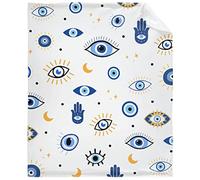 Lynnezilla Evil Eye Pattern Throw Blanket - Ultra Soft Plush Flannel Blanket,Warm Cozy Bed Quilt Home Decor for Couch Sofa Bed All Season,60"x50" for Teens