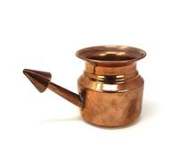LYNPHA VITALE - Neti Antibacterial Copper Pot - irrigator for nasal washing - Rhino horn adult and junior - Medium size 200ml - Neti Lota