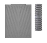 Lynqvor Folding Silicone Draining Mat 43x34cm, Heat Resistant Dish Drying Board with Flume Design, Non-Slip Foldable Drainer Mat for Kitchen Sink Countertop, BPA-Free Food Grade Silicone