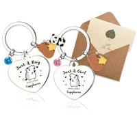 LYNROW 2pack Cute Capybara Keyring Gifts - Charming Cartoon Keychain for Animal Lovers Birthday Gift, Just A Girl Who Loves Capybaras Design Funny Accessory for Capybara Enthusiasts