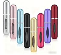 LYNROW 8PCS Travel Perfume Atomiser Refill Bottles, 5ML Mini Perfume Bottle Set for Luggage, Aftershave, and Holiday