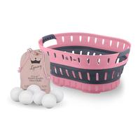 Lynsey's Cleaning Range - Dryer Balls & Collapsible Laundry Basket Bundle