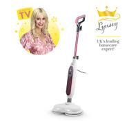 Swan x Lynsey SC30132QOC Hard Floor Cleaner and Polisher with 25 Minutes Continuous Steam Cleaning, Suitable for Tile, Wood and Marble Floors, Removes 99.9% of Bacteria, White