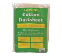 Lynwood Cotton Twill Dust Sheet 12 x 9 ft in White Lynwood White