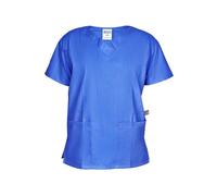 lynwood Medical Uniforms & Scrubs V Neck Scrub Top with Short Sleeves Professional Work Wear & Nurses Uniform, Dental, Healthcare Tunics Scrubs Uniforms Women with 2 Large Pockets Deep Blue - Deep Blu