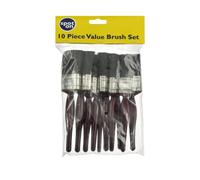 Lynwood Mega Value Brush Set | Pack of 10 | BR214, Black, 10 Pack