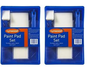 Lynwood Paint PAD Set PA401,Black,200mm (Pack of 2)