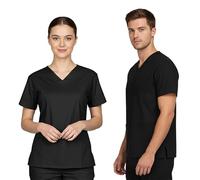 lynwood Unisex Medical Scrub Top | V-Neck Tunic with Short Sleeves & 2 Large Pockets | Healthcare Nursing Scrubs, Hospital Workwear, Dental Uniform