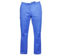 lynwood Unisex Medical Scrub Trousers | Elasticated Drawstring Waist and Multiple Pockets | Healthcare Uniform Bottoms for Doctors, Nurses & Dentists (UK, Alpha, XS, Regular, Regular, Deep Blue)