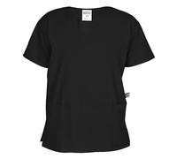 Lynwood Unisex Medical Uniform Scrub Top V-Neck with Short Sleeves Shirt for Professional For Men and Women with Short Sleeves Professional, Hospital Work Wear, Dental & Tunics (Black,XL)