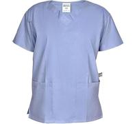 Lynwood Unisex Medical Uniform Scrub Top V-Neck with Short Sleeves Shirt for Professional For Men and Women with Short Sleeves Professional, Hospital Work Wear, Dental & Tunics (Ceil,S)