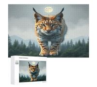 Lynx 1000 Piece Jigsaw Puzzles Adults Kids Paisaje Edificio Jigsaws Cozy Night In Activity Colourful Challenge Great Gift Puzzle Lovers Stress Reliever 1000 PCS