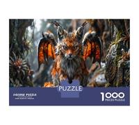 Lynx 1000 Piece Puzzle Home Decor Ancient Charred Forest for Grandparents Senior Leisure Enthusiasts Brain Training 70x50cm/1000pcs