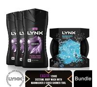 2 Pack of Lynx Manwasher 2-Sided Shower Tool