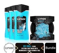 Lynx Manwasher 2-Sided Shower Tool - Black / 1