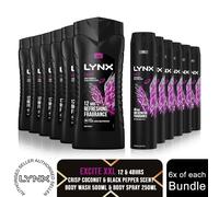 Lynx Ice Chill 3-in-1 Body Wash Hair, Face and Body Cleanser shower gel with plant-based prebiotics and 5x more moisturisers** for an all day fresh & clean feel 500 ml