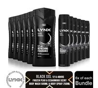 Lynx Ice Chill 3-in-1 Body Wash Hair, Face and Body Cleanser shower gel with plant-based prebiotics and 5x more moisturisers** for an all day fresh & clean feel 500 ml