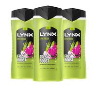 Lynx 3-in-1 Shower Gel Epic Fresh 12 Hours of Long Lasting Refreshing Fragrance Body Wash with Plant-Based Moisturisers for Men for Naturally Soft Skin 500ml, 3 Pack