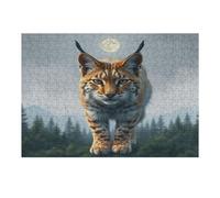 Lynx 300 Piece Jigsaw Puzzle for Adults Teens Paisaje Edificio Gaming Break Activity Mental Reset Colourful Design Great Gift for Gamers 300 PCS