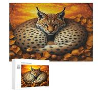 Lynx 300 Piece Jigsaw Puzzles Suitable Adults Children Paisaje Edificio Jigsaws Stress Relief Students Colourful Challenge Great Gift Dorm Decor 300 PCS