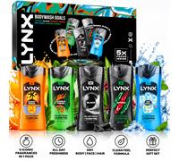 LYNX 5 PACK BODYWASH SHOWER GEL GIFT SET Christmas Gift Fragrance Squad Present