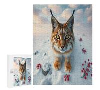 Lynx 500 Piece Jigsaw Puzzles Adults Children Paisaje Edificio Jigsaws After-Gym Relaxation Brainteaser Puzzle Fitness Lovers Stress Buster 500 PCS