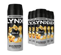 Lynx 72H Protection Anti-Perspirant Body Spray Gold Temptation, 6 Pack