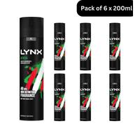 Lynx Aerosol Bodyspray Africa the G.O.A.T. of fragrance Pack of 6x200ml
