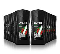 Lynx Africa 12-H Refreshing Fragrance Shower Gel Body Wash for Men, 225ml (Pack Of 12)