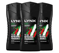 Lynx Africa 12-H Refreshing Shower Gel Body Wash for Men, 3x225ml
