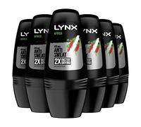 6 X 50ml LYNX Africa 48H Protection Anti-perspirant Roll On 2X Fast Drying