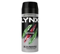 Lynx Limited Edition FIFA Africa Anti-Perspirant Aerosol men's deodorant spray with a squeezed mandarin & sandalwood fragrance for 72h protection with our anti-white marks & stains formula 150 ml