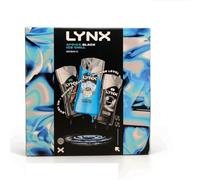 Lynx Africa, Black, and Ice Chill Body Wash Gift Set for Men - Pack of 3 Shower Gels - Invigorating Scents for All-Day Freshness - Ideal Grooming Gift Set for Him - Perfect for Birthdays, Christmas
