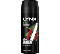 Lynx Africa Body Spray Deodorant 150 ml (Pack of 6)
