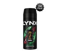 Lynx Africa Body Spray Deodorant 48Hrs Hd Fragrance 150Ml, 24 Pack In Black Black