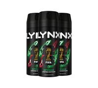 Lynx Africa Body Spray 150ml 3 Pack Mens Deodorant 48H Mandarin Sandalwood Scent