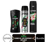 Lynx Africa Bundle 200ml Anti Perspirant 250ml Body Spray 50ml Shower Gel