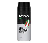 Lynx Africa Dry Antiperspirant Deodorant for Men, 150ml with 8 hours of sweat protection