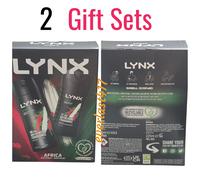 Lynx Africa Duo Gift Set Deodorant Body Spray Bath Wash 2 Box For men 2 gift box