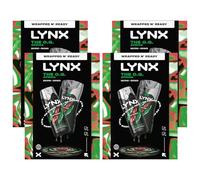 Lynx Africa Gift Set Duo with Body Spray and Bodywash- 4 Pack, Long-Lasting Masculine Scent, Refreshing Cleanser for Men Grooming, Shower Essentials Iconic Fragrance Daily Care Kit
