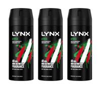 Lynx Africa Mandarin & Sandalwood Men’s Body Spray Deodorant 150ml - Pack of 3