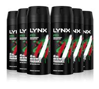 Lynx Africa the G.O.A.T. of fragrance 48 hours of odour-busting zinc tech Aerosol Bodyspray deodorant to finish your style 150 ml