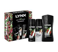 Lynx Africa Trifecta 3 piece Gift Set with Deodorant Body Spray, Body Wash & Antiperspirant