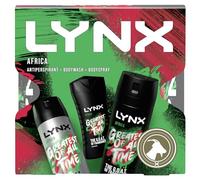 Lynx Africa Trio 3 Piece Gift Set (225ml Body Wash with 150ml Body Spray & 150ml Anti Perspirant)