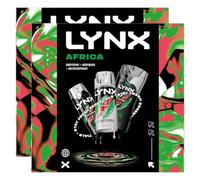 Lynx Africa Trio Gift Set for Men, 2 Pack- Body Wash, Deodorant Spray and Antiperspirant, Long-Lasting Freshness and Hydration, Premium Fragrance Grooming Gift Ideal for Birthdays or Daily Use
