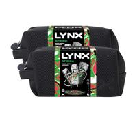Lynx Africa Washbag Gift Set for Men Body Spray, Bodywash & Antiperspirant, 2 Pack- Signature Africa Scent, Daily Grooming Essentials with Long-Lasting Freshness