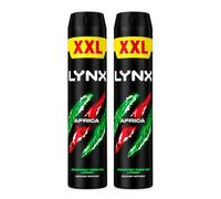 LYNX Africa XXL Deodorant Body Spray for Men - Irresistibly Fresh for Longer, Long-Lasting Freshness, 300ml (Pack of 2)